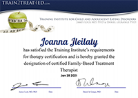 Joanna Jleilaty, Eating disorders, eating disorders recovery